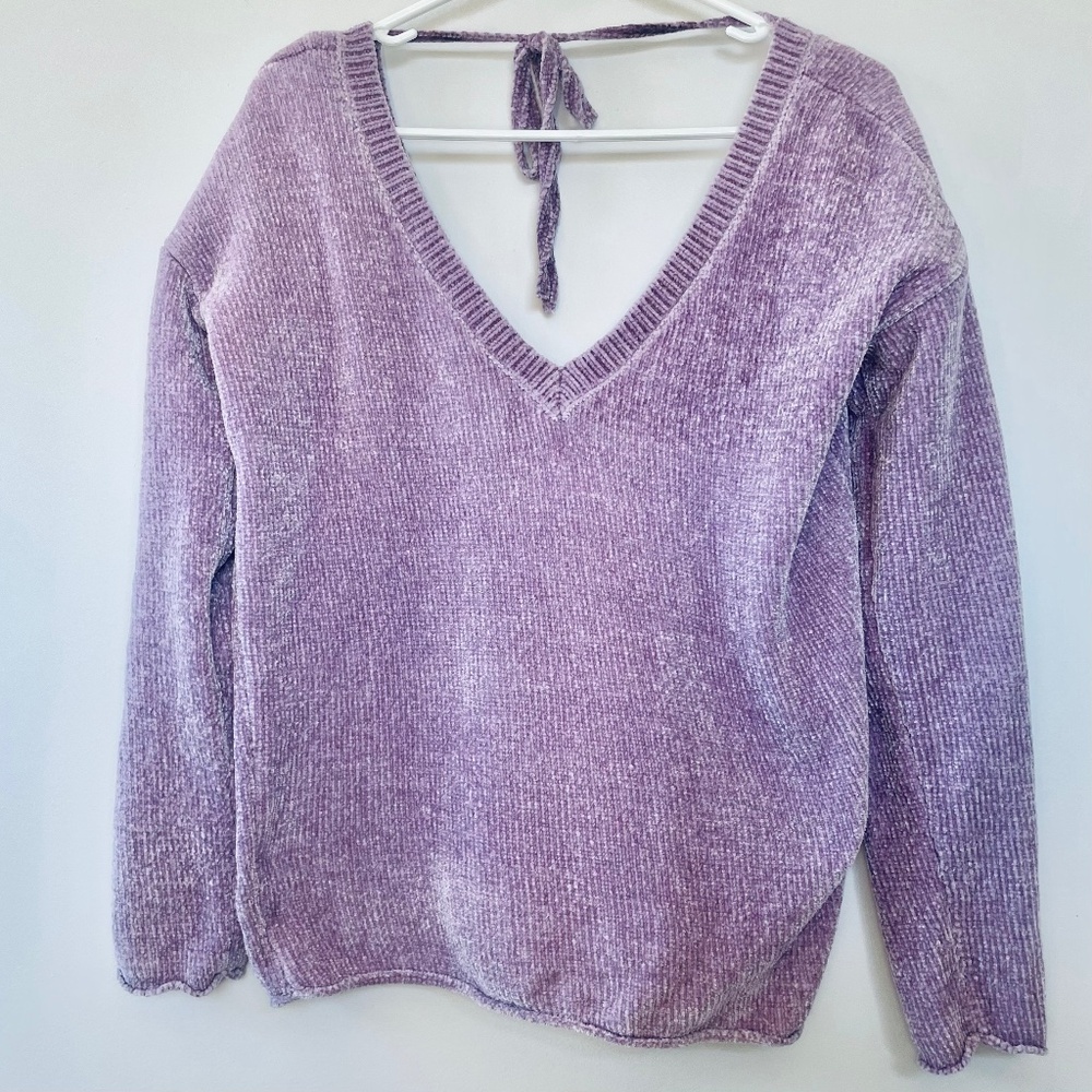 Garage Purple Knit Sweater